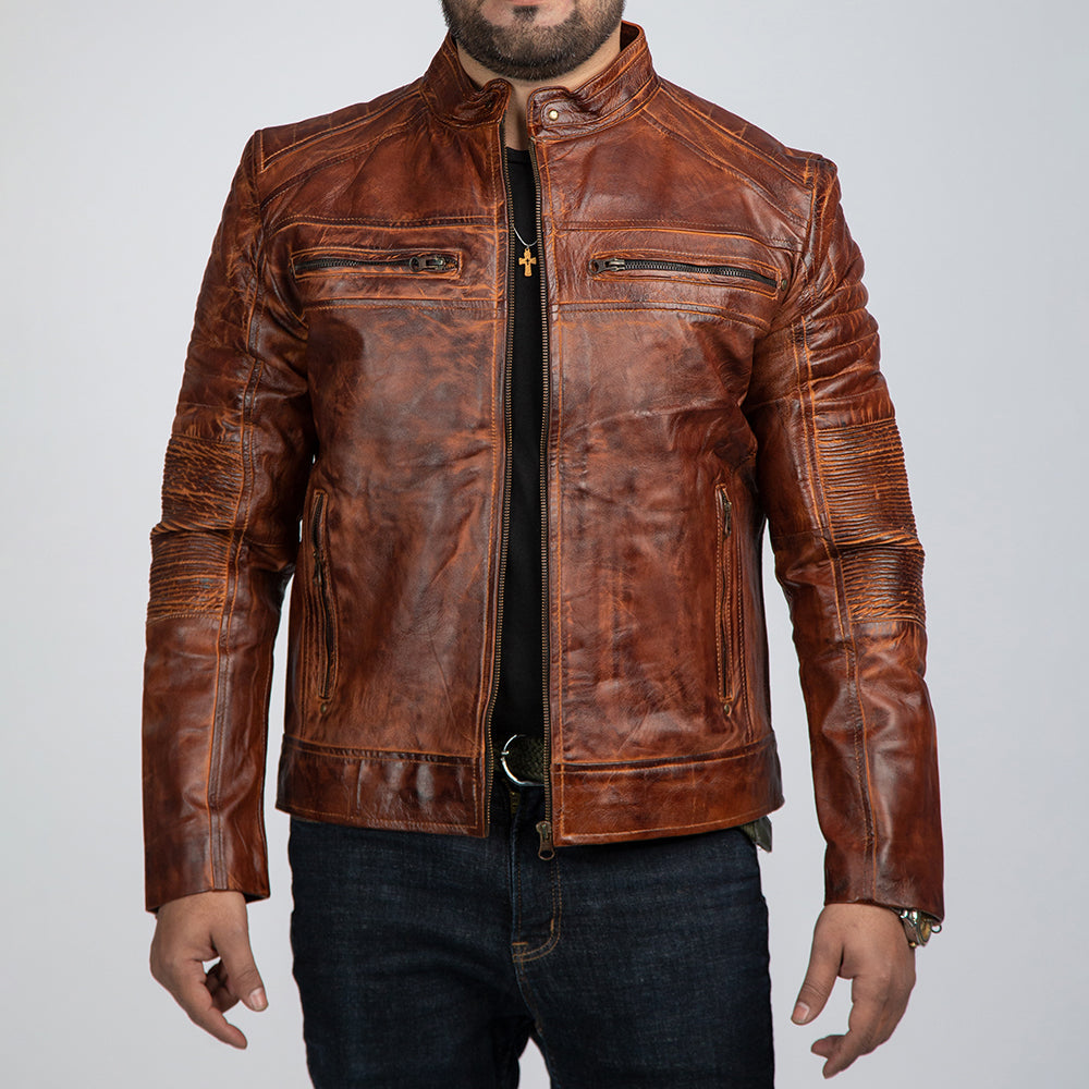 Cowboy Brown Vintage Leather Jacket