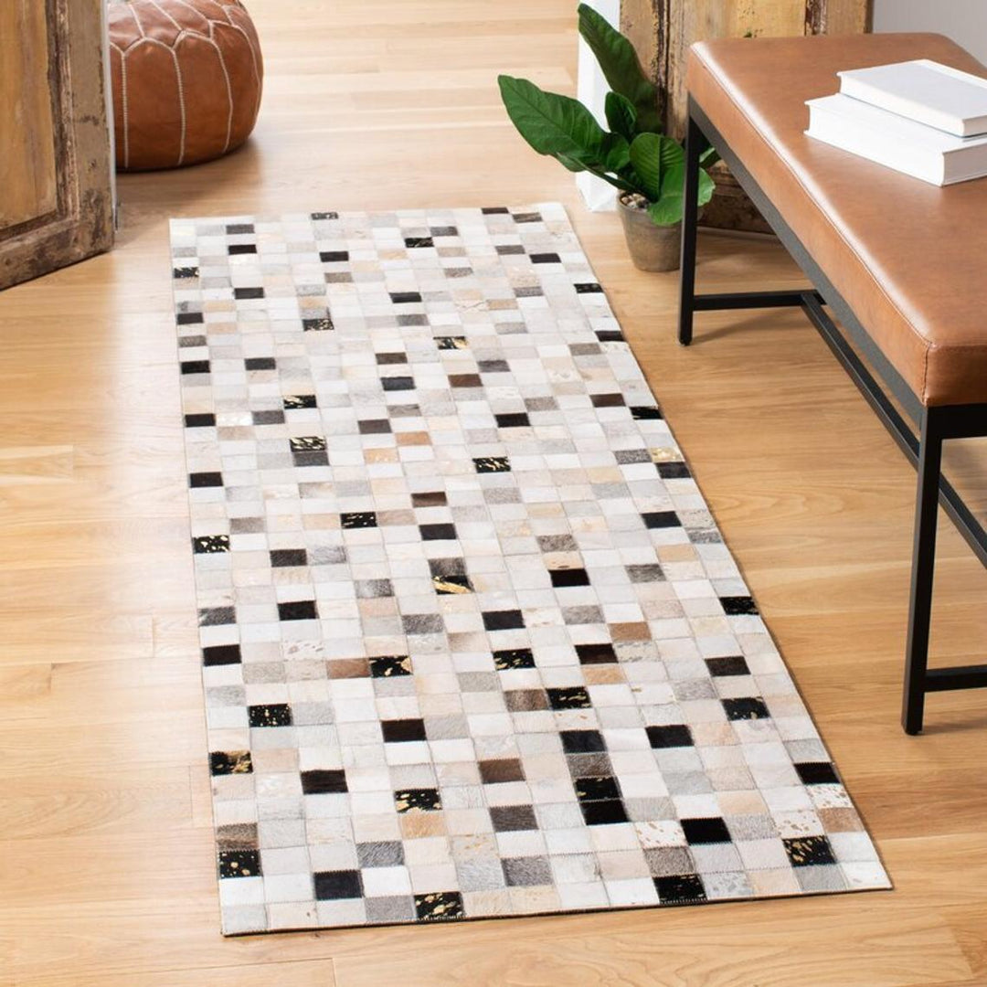 American Style Handmade Patchwork Cowhide Rug