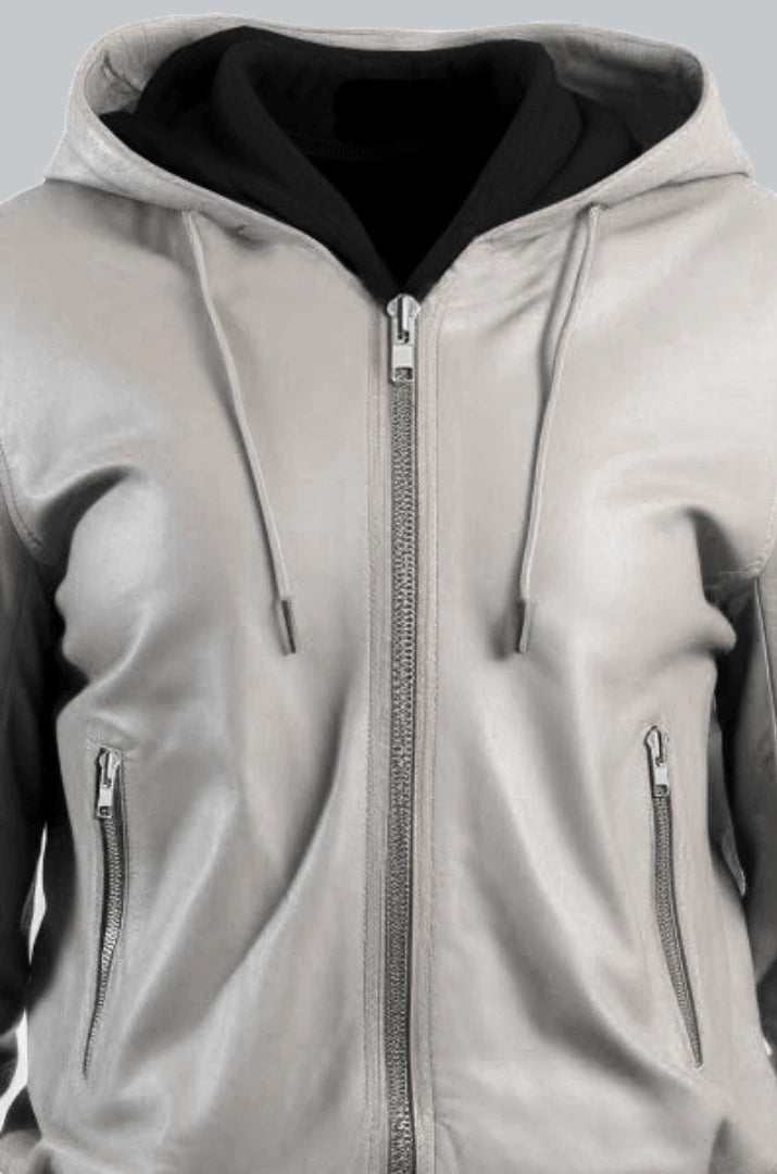 Women-White-Leather-Jacket-with-Hood-Close