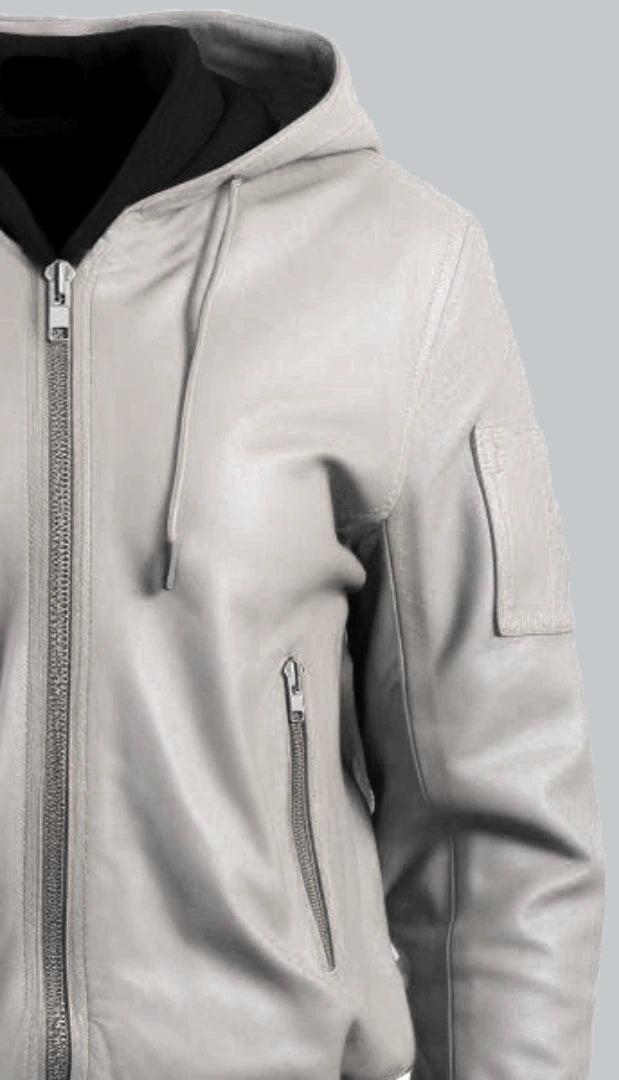 Women-White-Leather-Jacket-with-Hood-Side