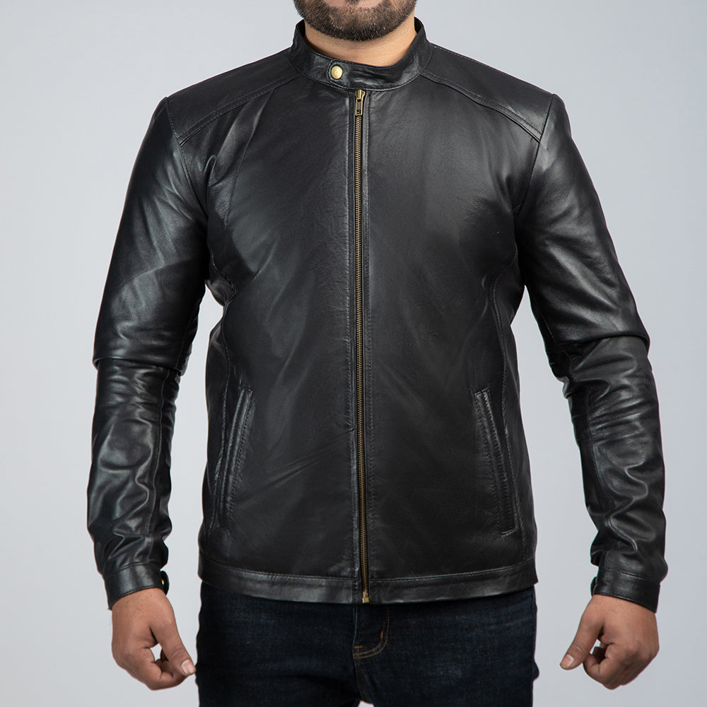 Adam Black Leather Jacket