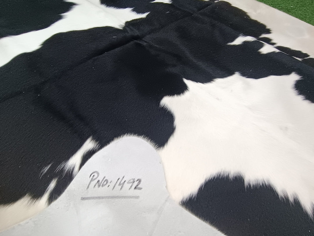 Black & White Cowhide Rug #1492