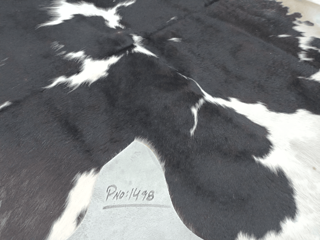 Black & White Cowhide Rug #1498