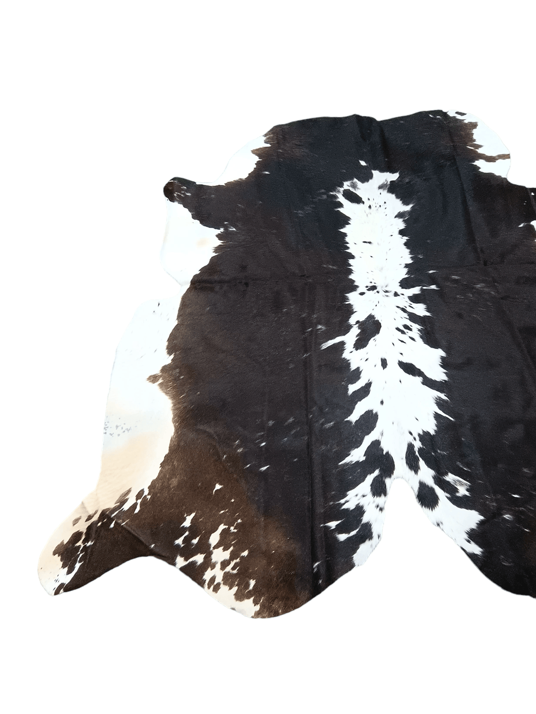 Brown And White Cowhide Rug #1502