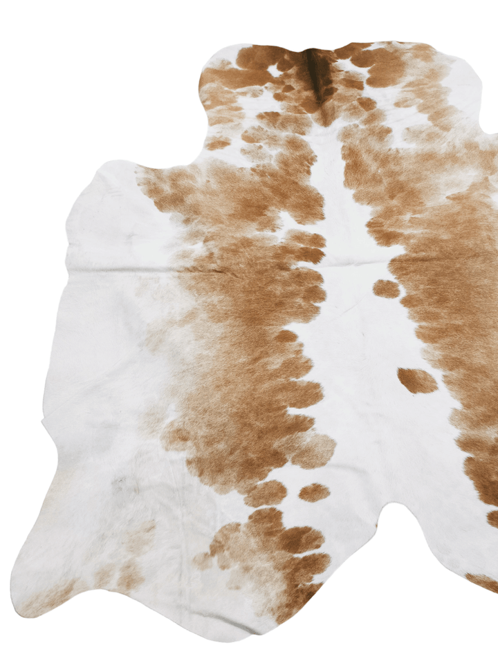 Brown And White Cowhide Rug #1558