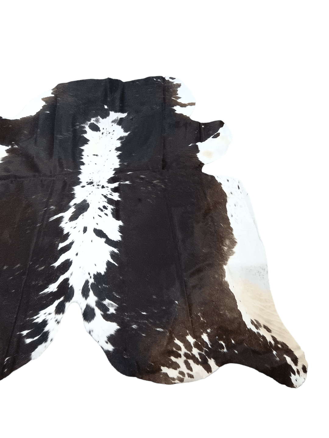 Brown And White Cowhide Rug #1502