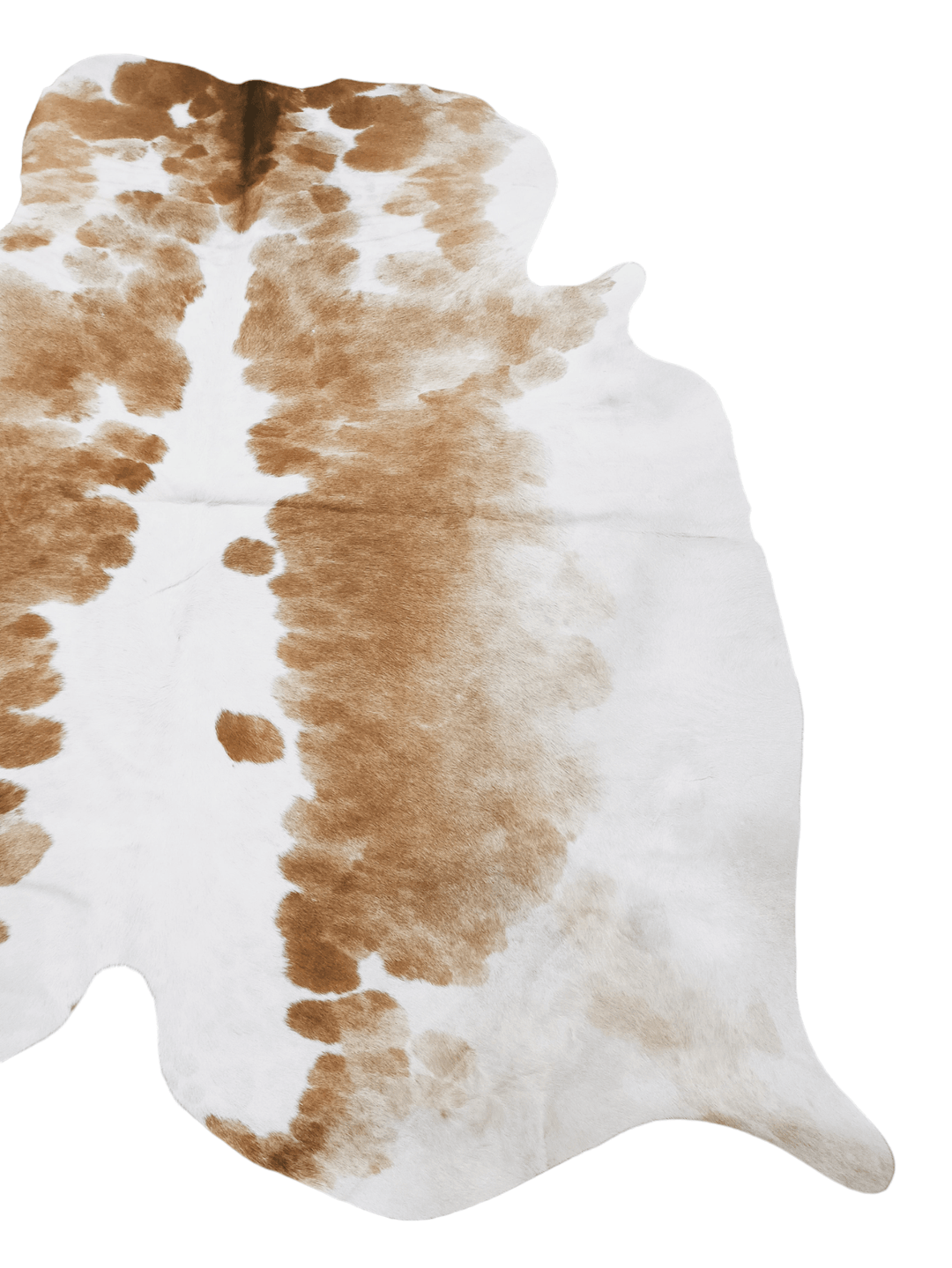 Brown And White Cowhide Rug #1558