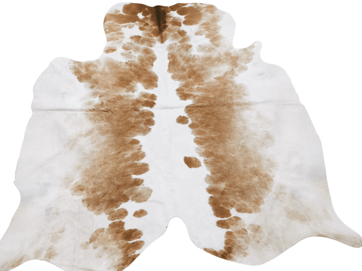 Brown And White Cowhide Rug #1558