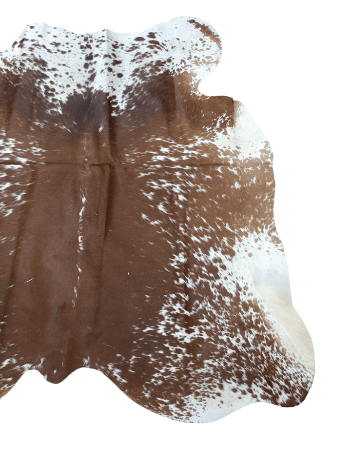 Brown Salt N Pepper Cowhide Rug #1521