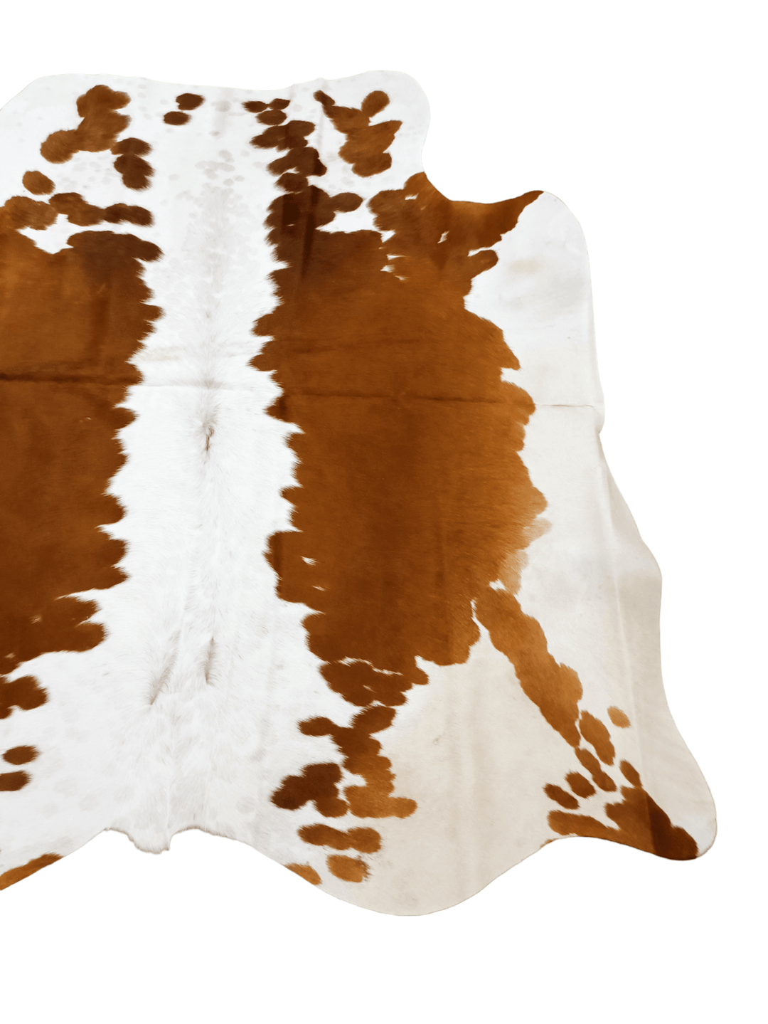 Brown & White Cowhide Rug #1500