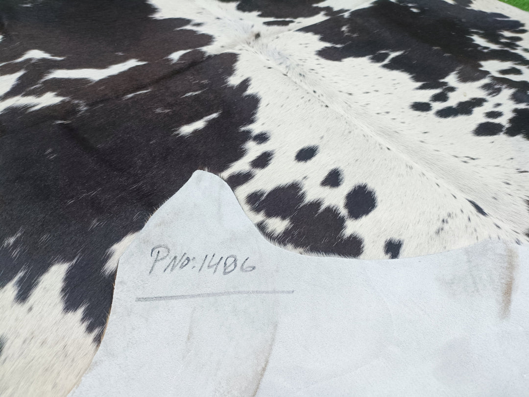 Cowhide Rug Black & White Salt N Pepper #1486