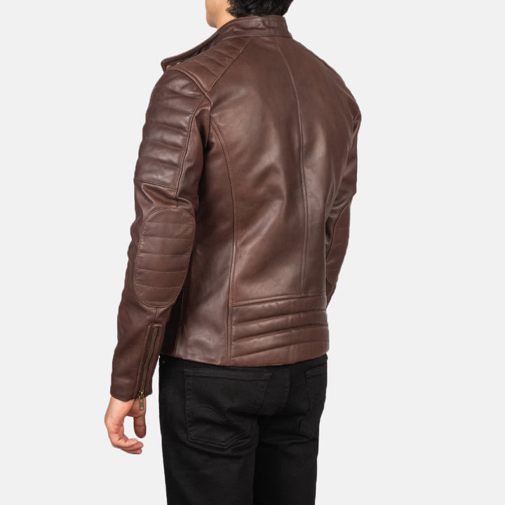 Dark Brown Stylish Leather Jacket