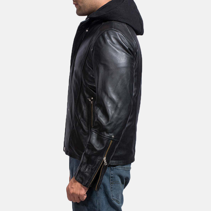 Rainwalker Black Leather Jacket