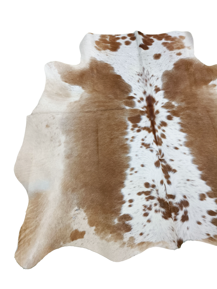 Salt N Pepper Brown & White Cowhide Rug #1461