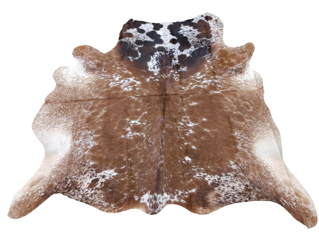 Salt N Pepper Tri Colors Cowhide Rug #1459