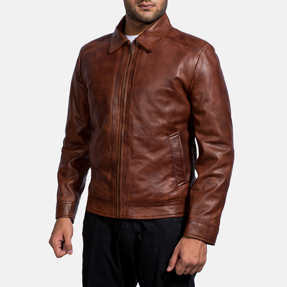 Mike Brown Leather Jacket
