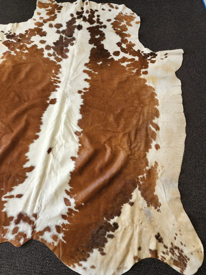 Specked Brown Cowhide Rug #1297