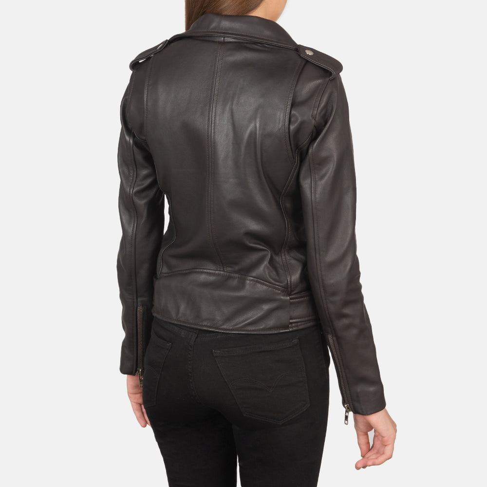 Marrie Brown Leather Jacket