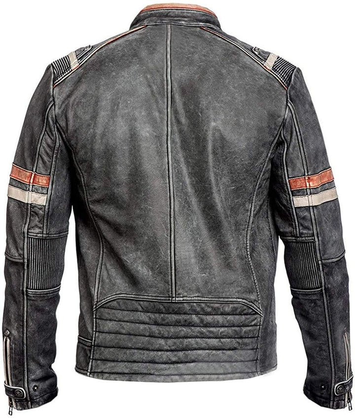 Retro 2 Men's Vintage Biker Leather Jacket